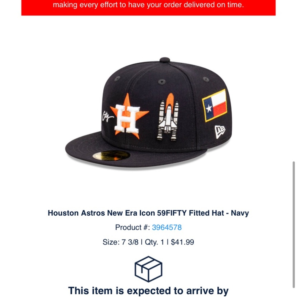 Houston Astros New Era Fitted Hat 🧢